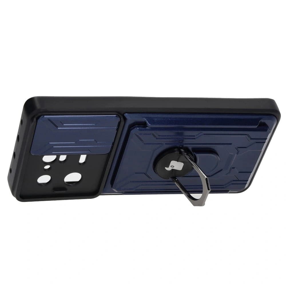 Bizon Case Camshield Card Slot Ring Xiaomi 13 Pro navy blue - 4