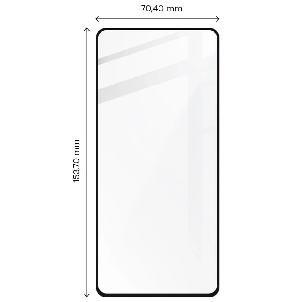Bizon Glass Edge gehärtetes Glas - [2 PACK] + Linsen Schutz Xiaomi Mi 11 Lite / 5G / 5G NE schwarz - 2