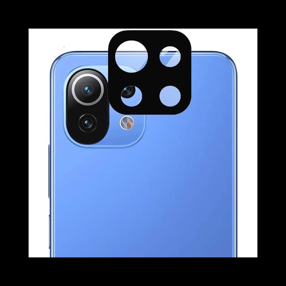 Bizon Glas Klar gehärtetes Glas - 3 Stück + Linsenglas Xiaomi Mi 11 Lite / 5G / 5G NE - 6