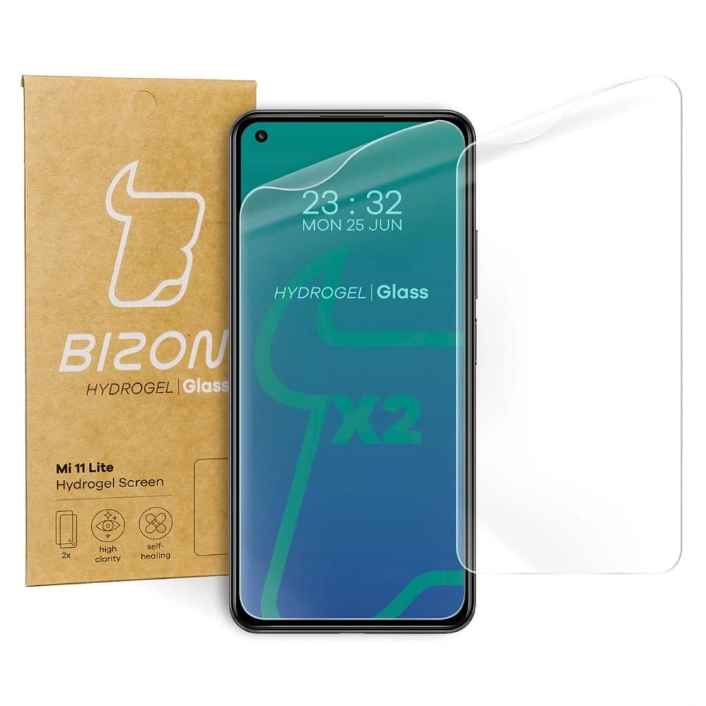Bizon Glas Hydrogel Xiaomi Mi 11 Lite / 5G / 5G NE [2 PACK] - 1