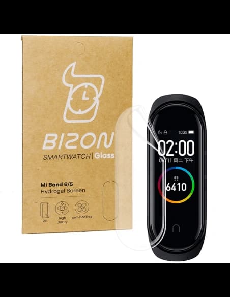 Bizon Glass Hydrogel Xiaomi Mi Band 6 / 5 [2 PACK]