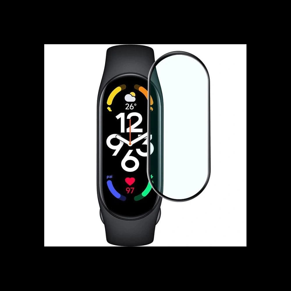 Bizon Glass Edge Xiaomi Mi Smart Band 7 negru - 6