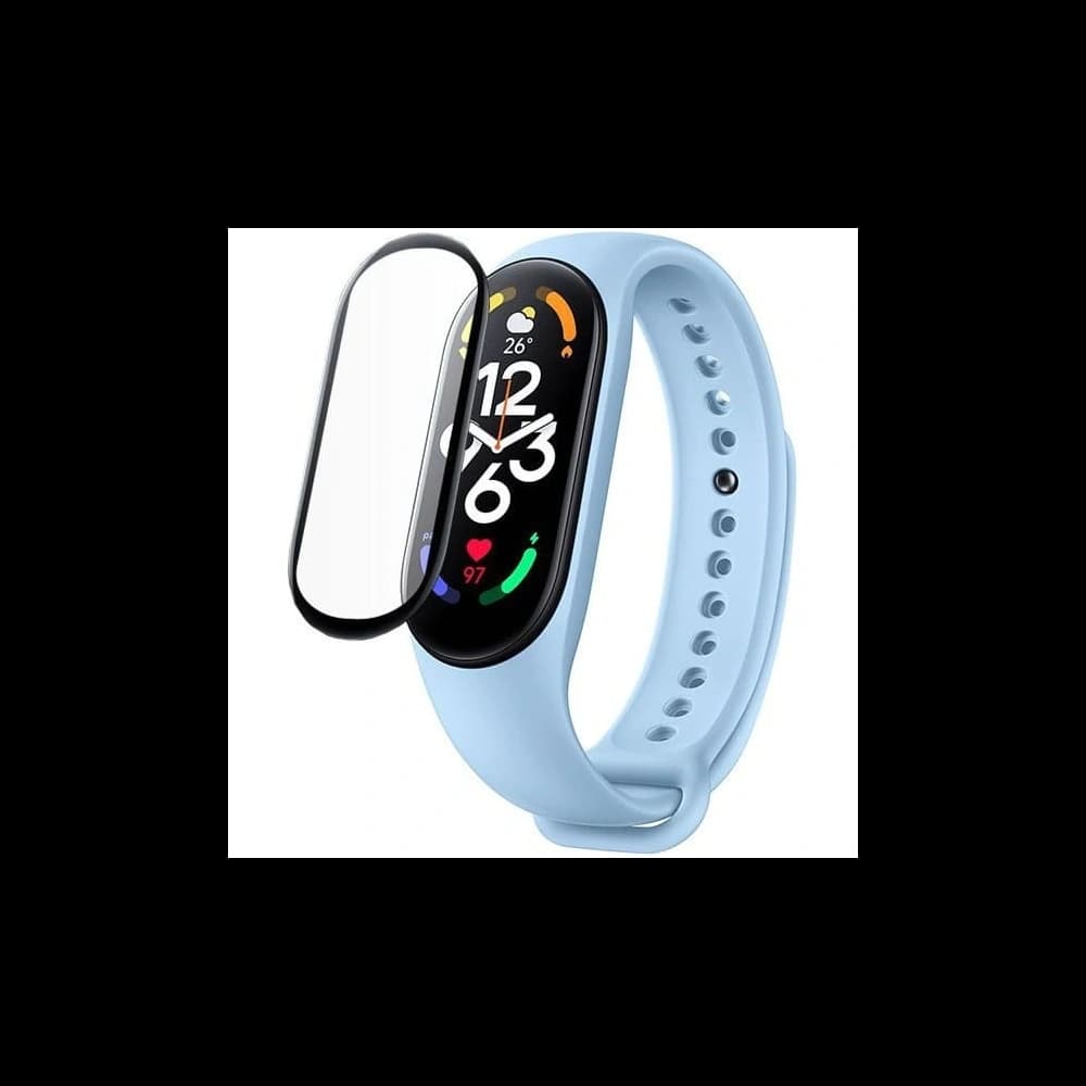 Bizon Glass Edge Xiaomi Mi Smart Band 7 negru - 8