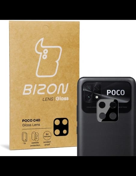 Bizon üveg lencse Poco C40 / Redmi 10C [2 PACK]