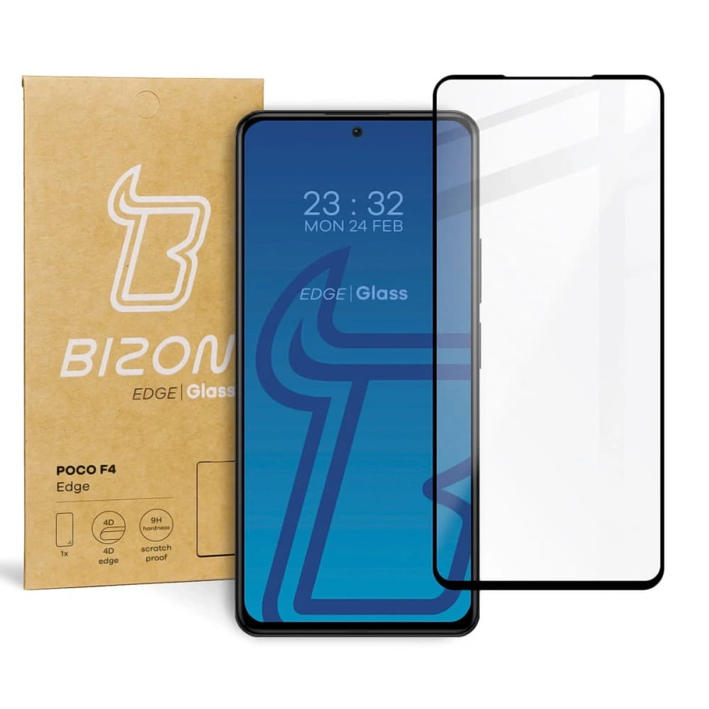 Bizon Glass Edge Xiaomi Poco F4 black - 1