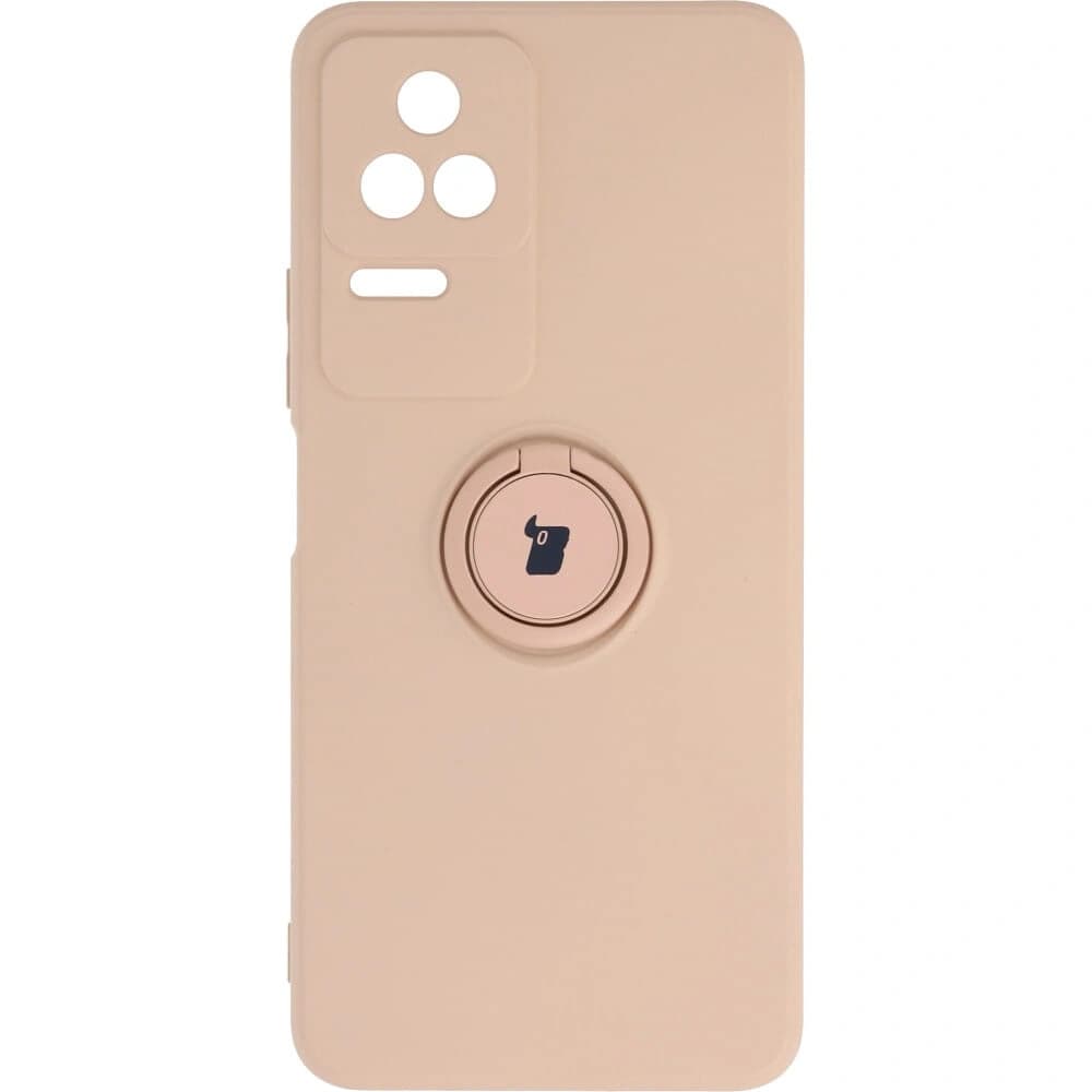 Bizon Case inel din silicon Sq Xiaomi Poco F4 roz deschis - 1