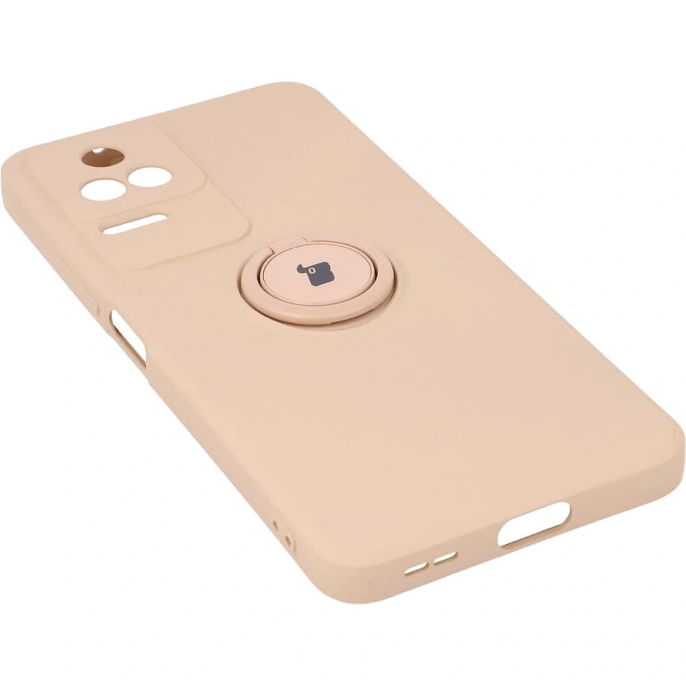 Bizon Case inel din silicon Sq Xiaomi Poco F4 roz deschis - 3