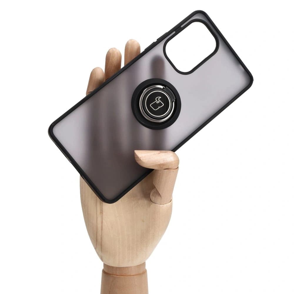 Bizon Case Hybrid Ring Xiaomi Poco F5 smoky with a black frame - 6