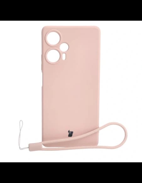 Bizon Case Silicone Sq Xiaomi Poco F5 light pink