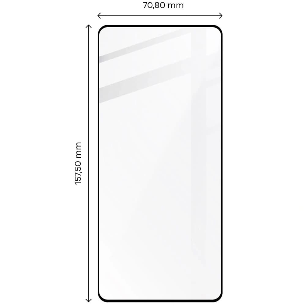 Bizon Glass Edge 2 POCO F5 black - 2