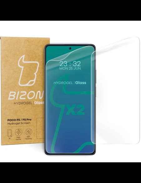Bizon Glass Hydrogel POCO F5/F5 Pro [2 PACK]