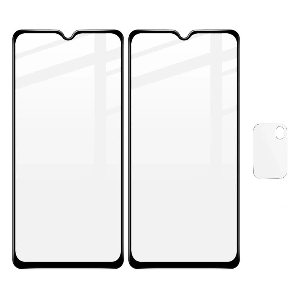 Bizon Glass Edge sticlă temperată - [2 PACK] + protecție pentru lentile Xiaomi Poco M3 negru - 2