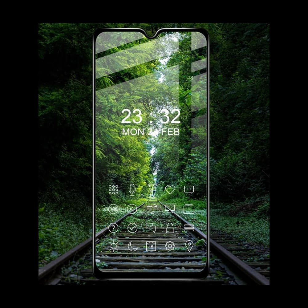 Bizon Glass Edge sticlă temperată - [2 PACK] + protecție pentru lentile Xiaomi Poco M3 negru - 8