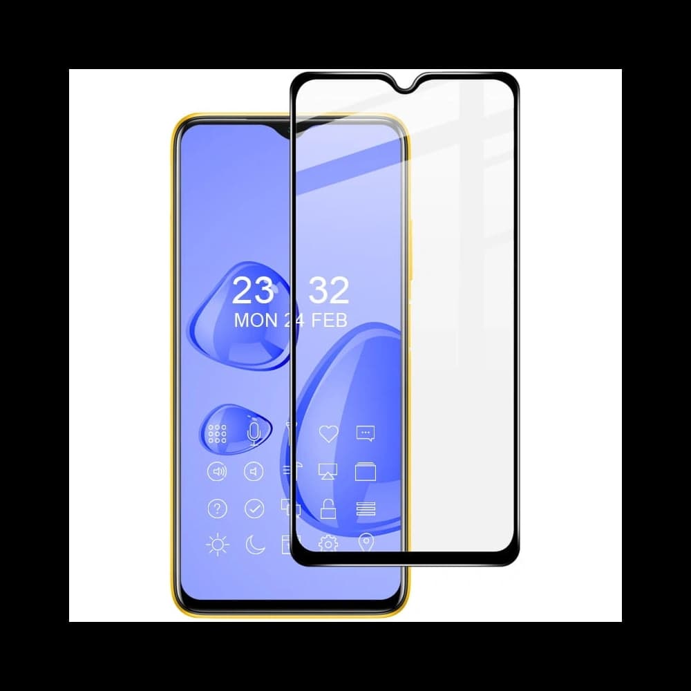 Bizon Glass Edge sticlă temperată - [2 PACK] + protecție pentru lentile Xiaomi Poco M3 negru - 9