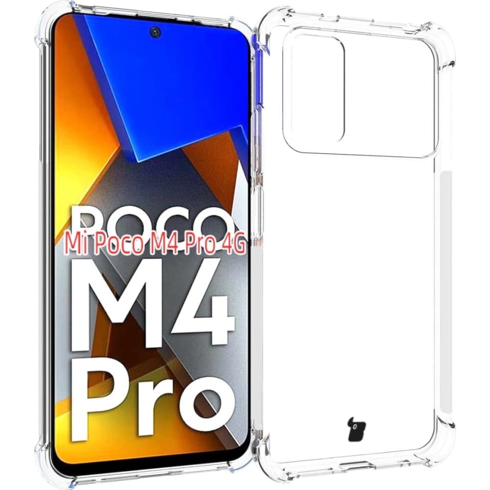 Etui + 2x sklo na displej Bizon Case Clear Pack do Xiaomi Poco M4 Pro 4G průhledné - 3