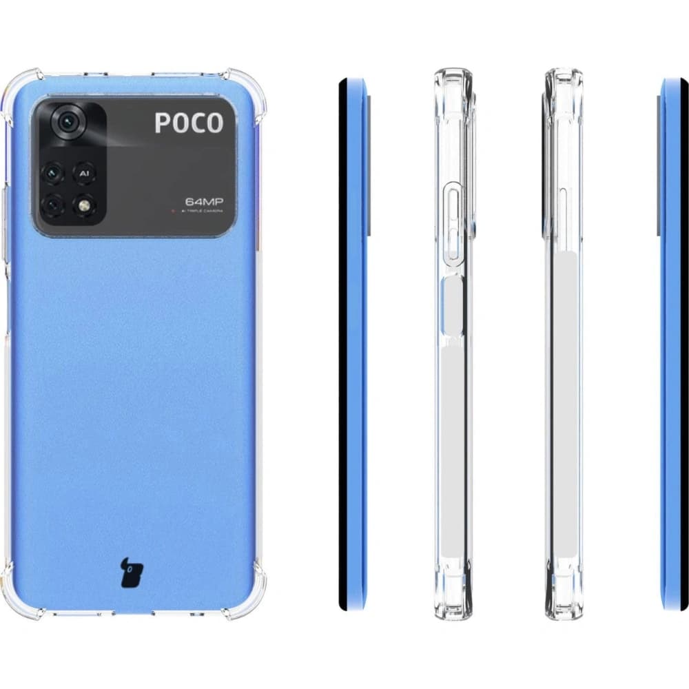 Etui + 2x sklo na displej Bizon Case Clear Pack do Xiaomi Poco M4 Pro 4G průhledné - 4