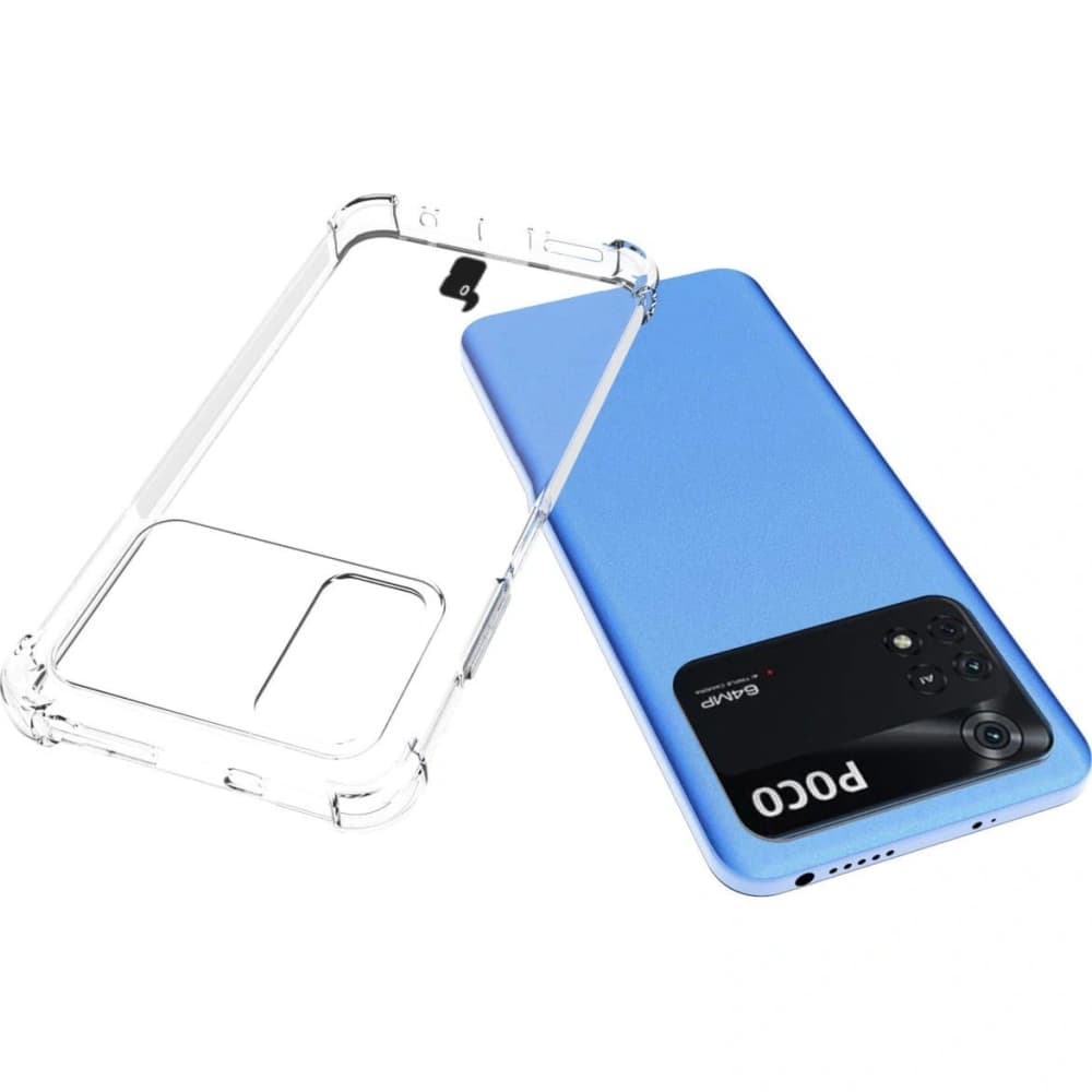 Etui + 2x sklo na displej Bizon Case Clear Pack do Xiaomi Poco M4 Pro 4G průhledné - 5