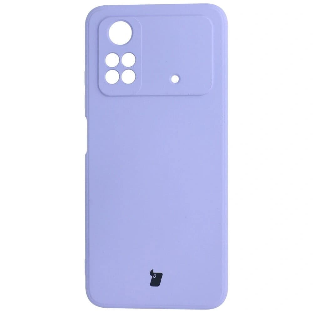 Etui Bizon Case Silicone do Xiaomi Poco M4 Pro 4G jasnofialové - 1
