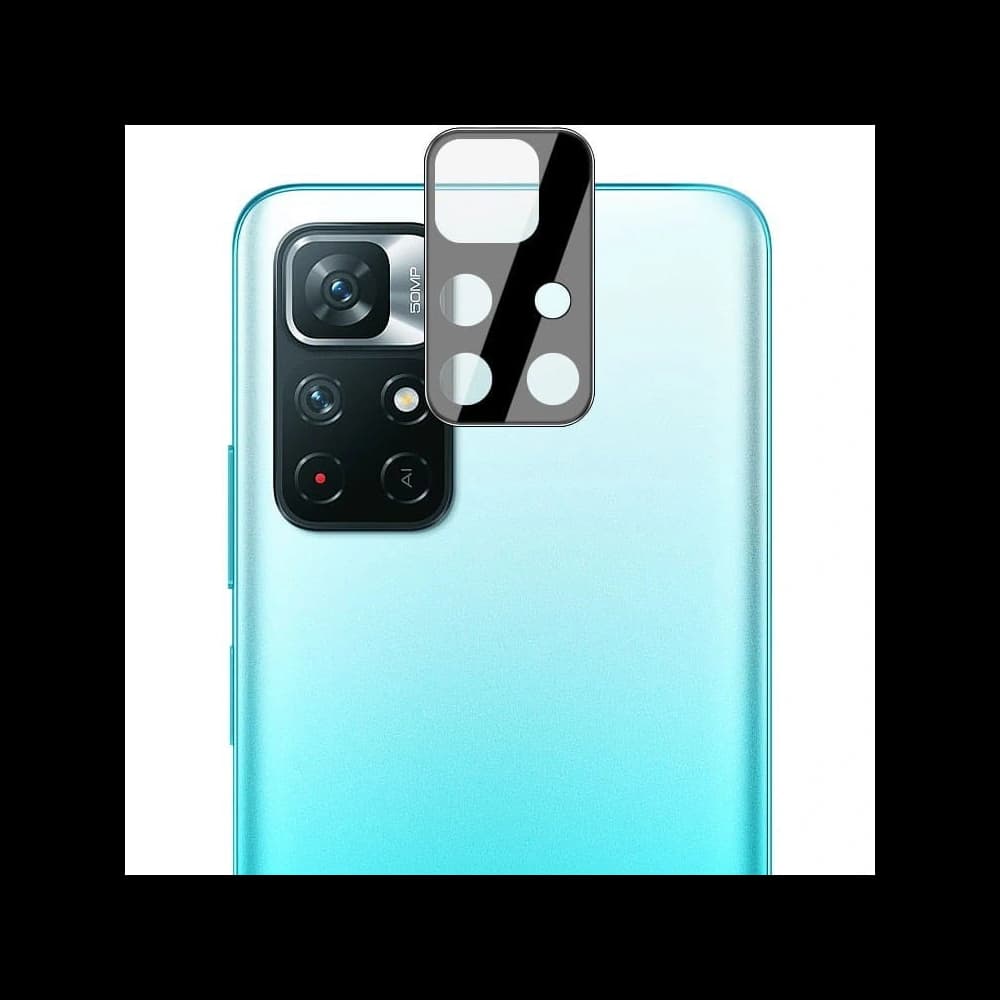 Tvrzené sklo Bizon Glass Edge - [2 PACK] + ochrana na objektiv Poco M4 Pro 5G / Redmi Note 11S 5G černé - 7