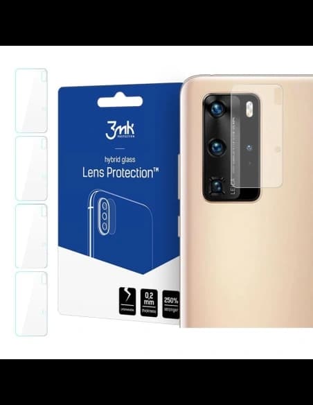 3MK Hybridglas für Kameraobjektiv Objektivschutz Huawei P40 Pro [4 PACK]