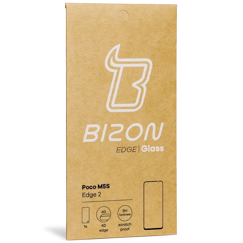 Tvrzené sklo Bizon Glass Edge 2 pro Poco M5s černé - 9