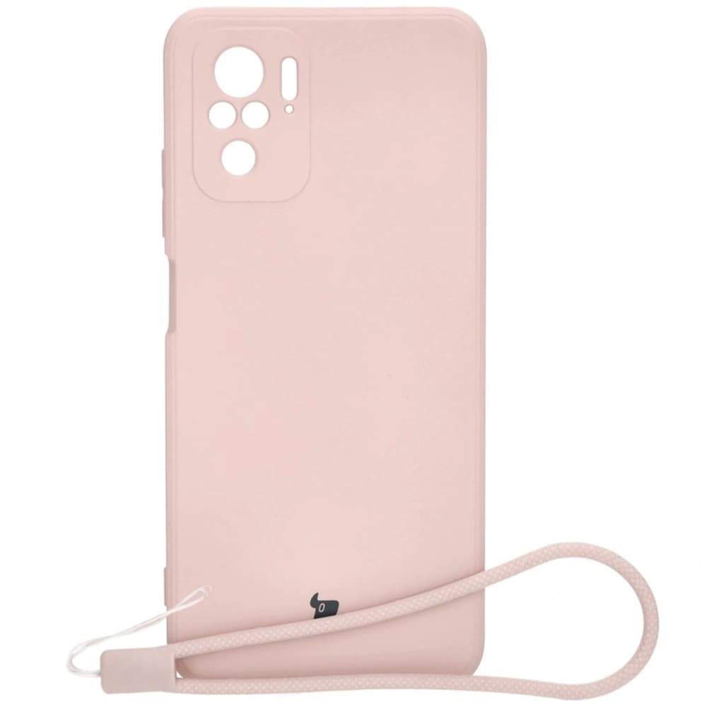 Etui Bizon Case Silicone Sq do Xiaomi Poco M5S / Redmi Note 10/10S světle růžové - 1