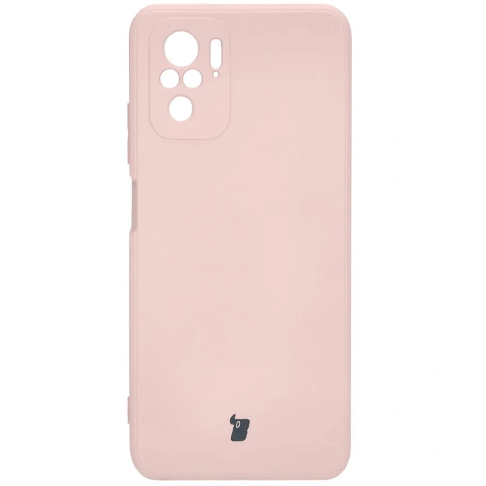 Etui Bizon Case Silicone Sq do Xiaomi Poco M5S / Redmi Note 10/10S světle růžové - 3
