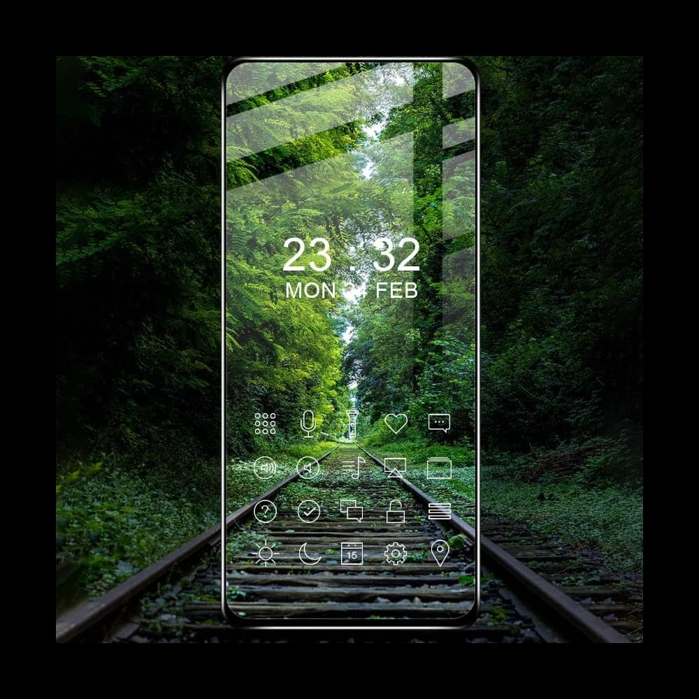 Bizon Glass Edge gehärtetes Glas - [2 PACK] + Linsenschutz Xiaomi Poco X3 / NFC / PRO schwarz - 7