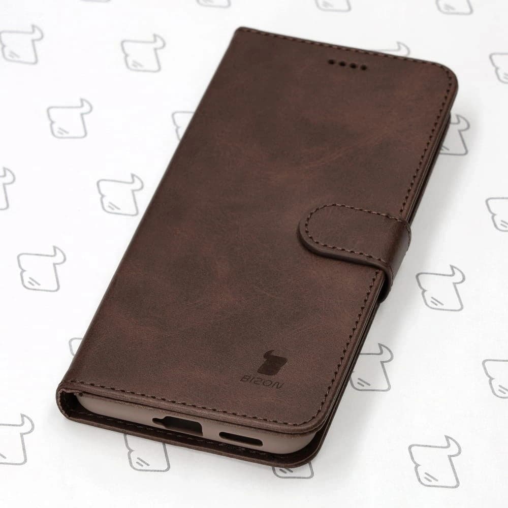 Etui Bizon Case Wallet do Xiaomi Poco X4 GT tmavě hnědé - 3