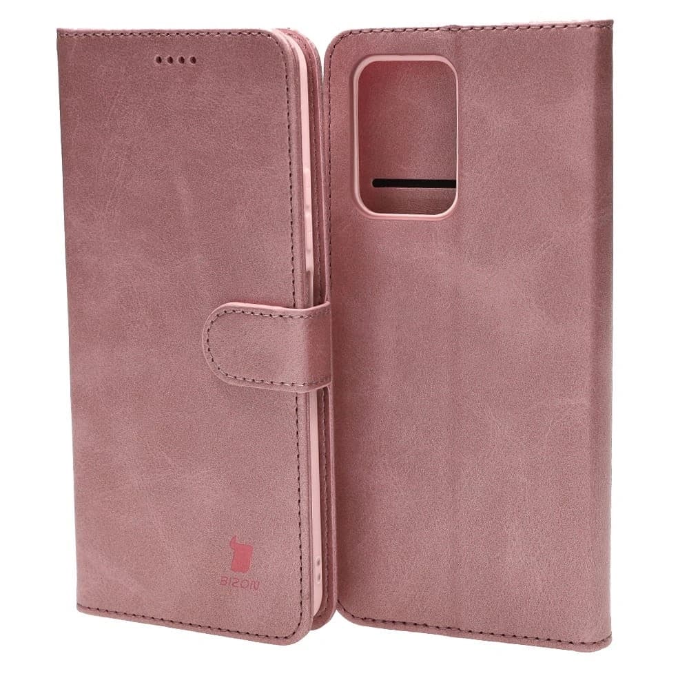 Etui Bizon Case Wallet do Xiaomi Poco X4 GT světle růžové - 1