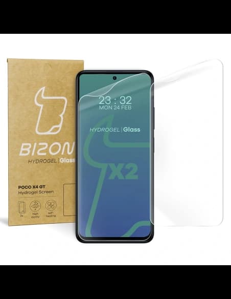Fólie hydrogelová na displej Bizon Glass Hydrogel do Xiaomi Poco X4 GT [2 PACK]