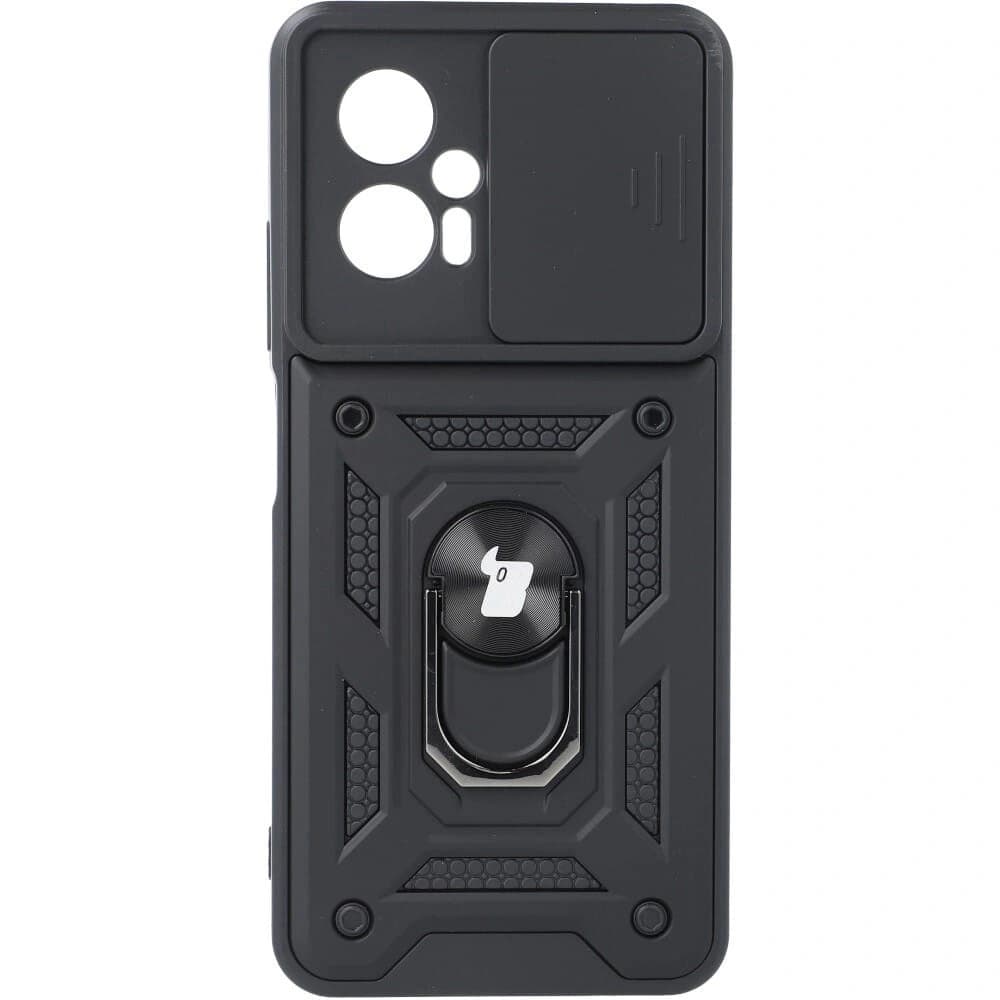 Etui Bizon Case CamShield Ring do Xiaomi Poco X4 GT černé - 2