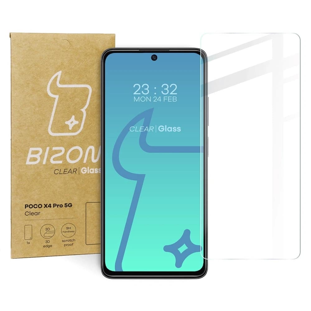 Sklo tvrzené Bizon Glass Clear pro Xiaomi Poco X4 Pro 5G - 1