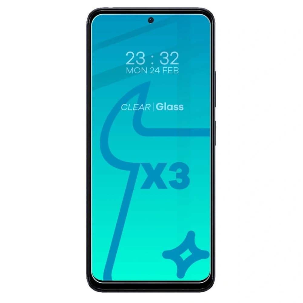 3x Sticlă pentru ecran + sticlă clară pentru cameră BIZON Clear 2 pentru Poco X5 - 3