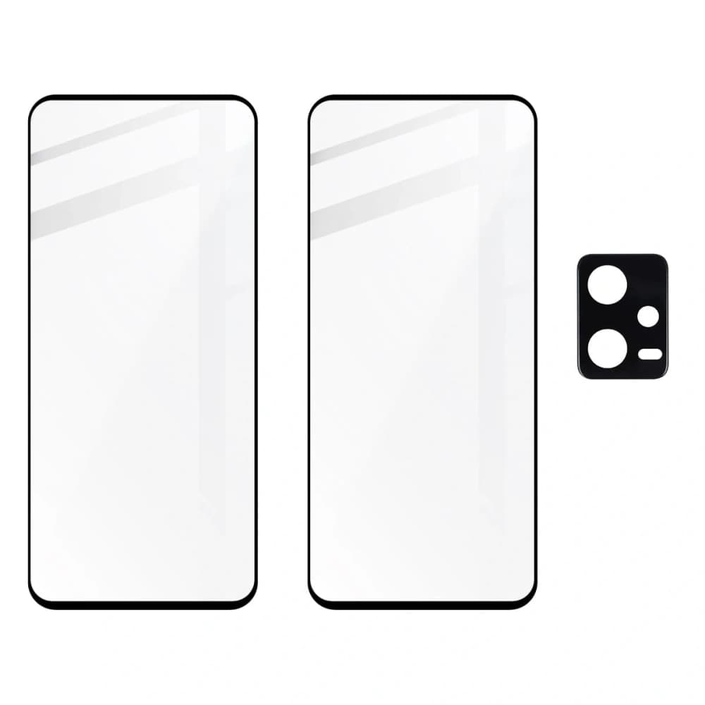 2x Glas für den Bildschirm + Glas für die Kamera BIZON Edge 2 für Poco X5 - 5
