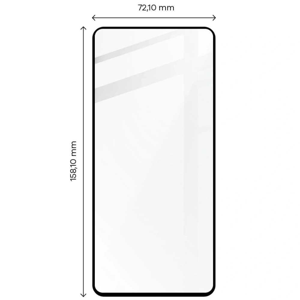 Zpevněné sklo Bizon Glass Edge 2 pro Poco X5 Pro černé - 2