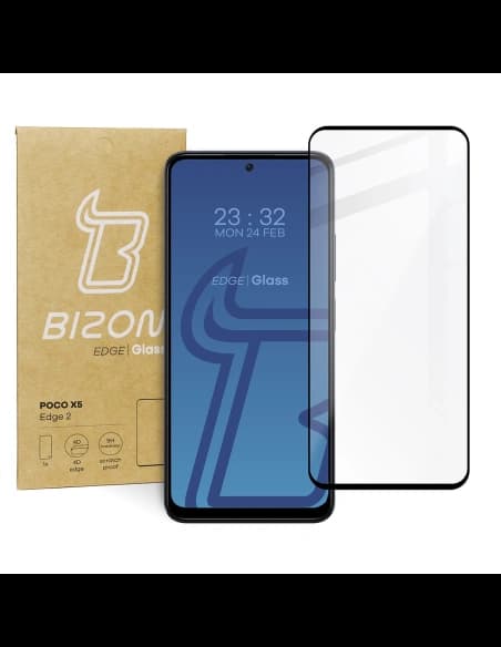Bizon Glass Edge 2 Xiaomi Poco X5 Redmi Note 12 4G/5G black