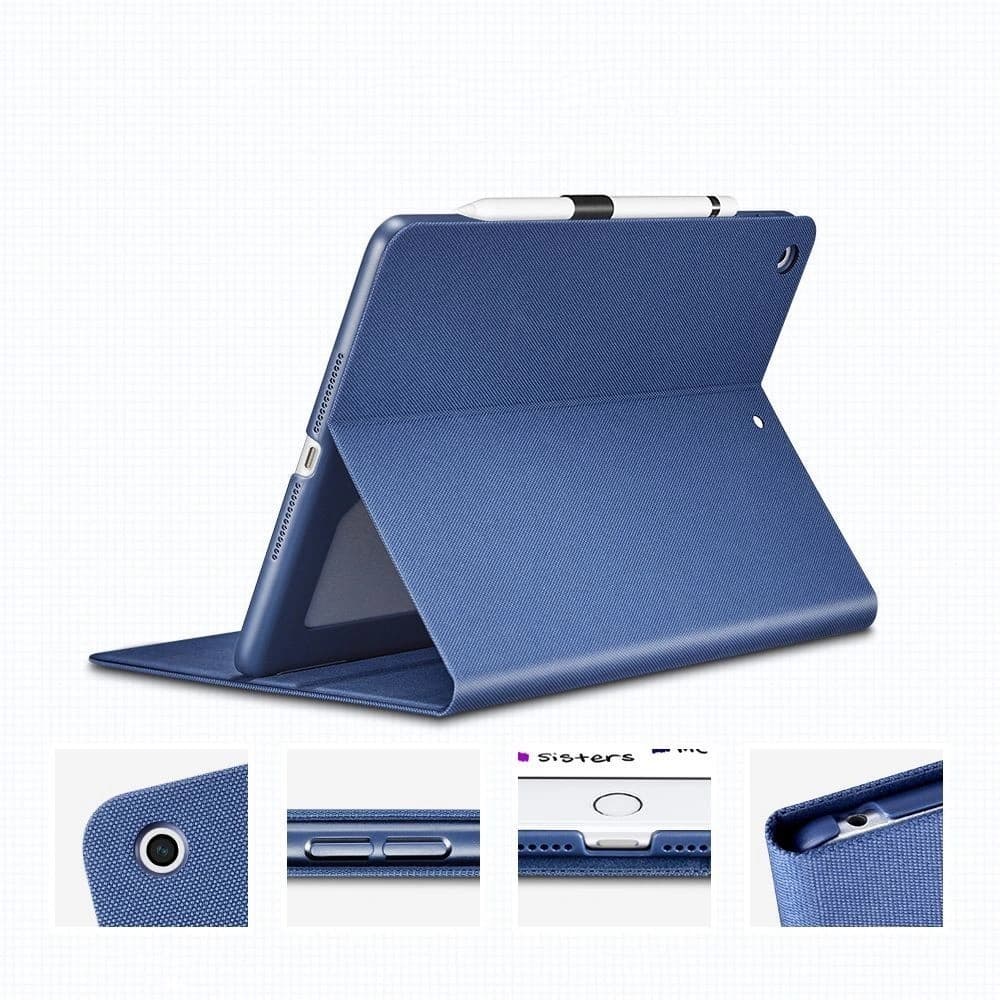 ESR Apple Tasche Simplicity Pencil iPad 9.7 2017/2018 (5. und 6. Generation) Denimes - 2