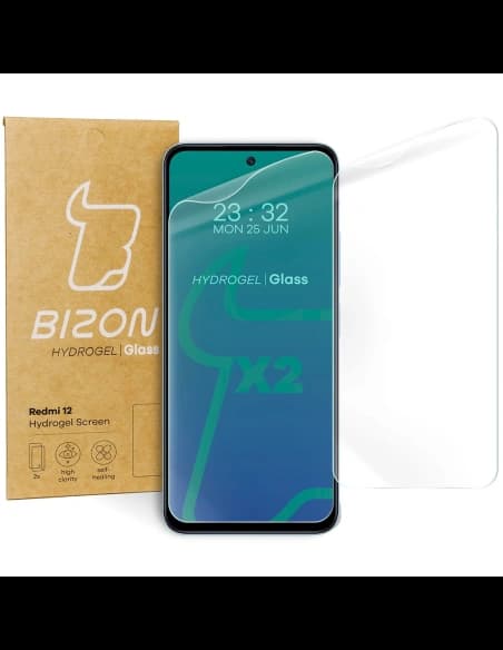 Bizon Glass Hydrogel Redmi 12 [2 PACK]