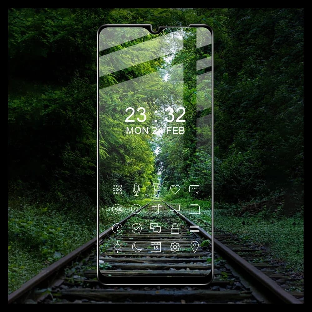 Bizon Glass Edge 2 Redmi A1 fekete - 4