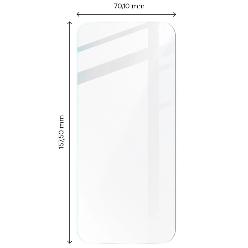 Bizon Glas Klar gehärtetes Glas - 3 Stück. + Linsenglas Redmi Note 10 Pro - 2