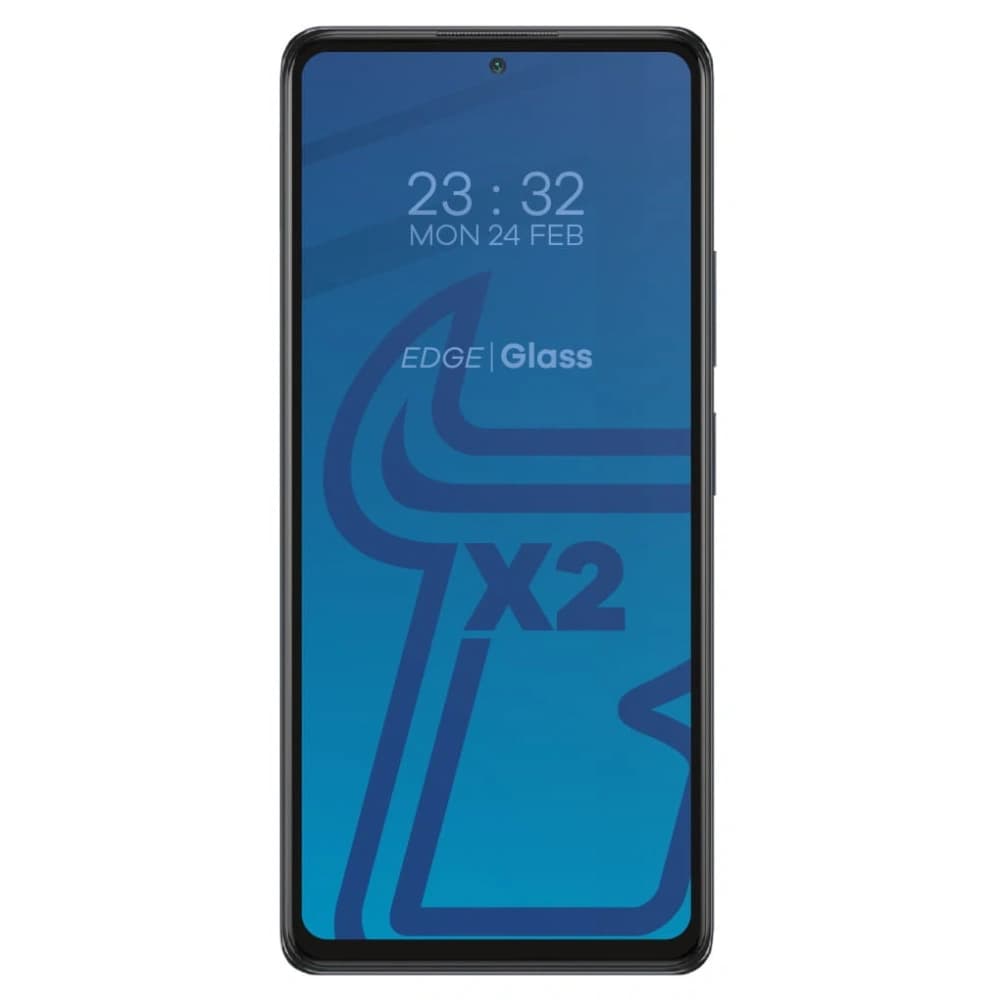 Bizon Glass Edge gehärtetes Glas - [2 PACK] + Linsenschutz für Redmi Note 10 Pro schwarz - 3