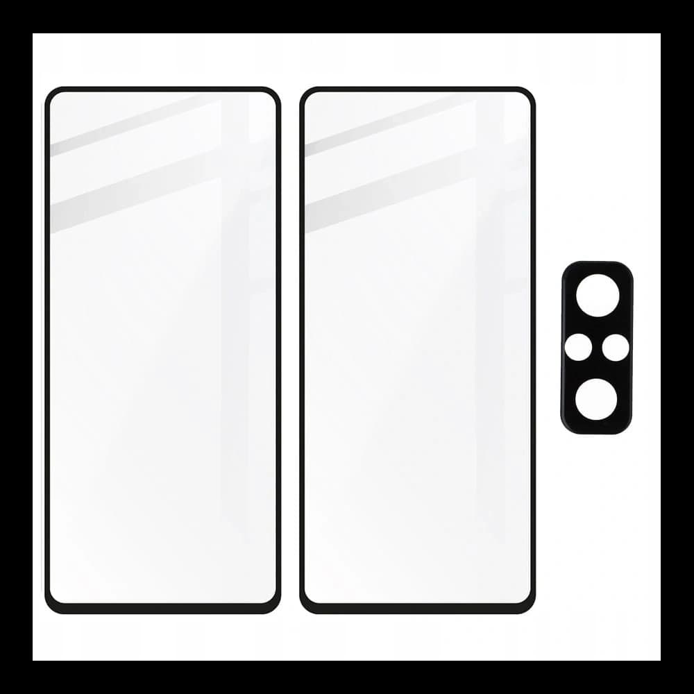 Bizon Glass Edge gehärtetes Glas - [2 PACK] + Linsenschutz für Redmi Note 10 Pro schwarz - 5