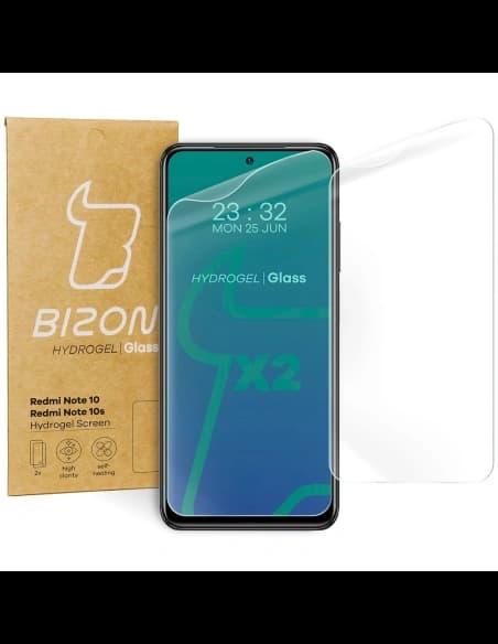 Bizon Glass Hydrogel Xiaomi Redmi Note 10 / 10s [2 PACK]