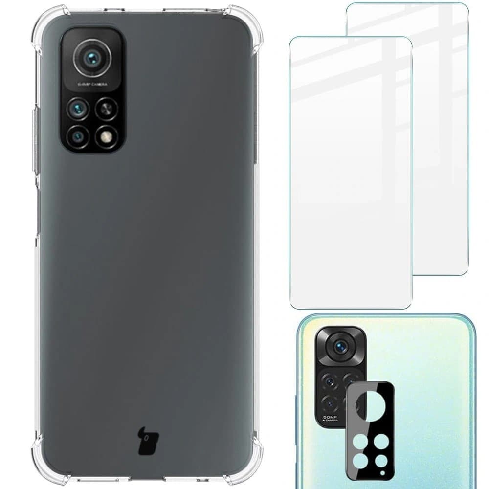 Bizon Case Clear Pack carcasă + 2x sticlă pentru ecran + sticlă pentru obiectiv Xiaomi Redmi Note 11S 4G transparentă - 1