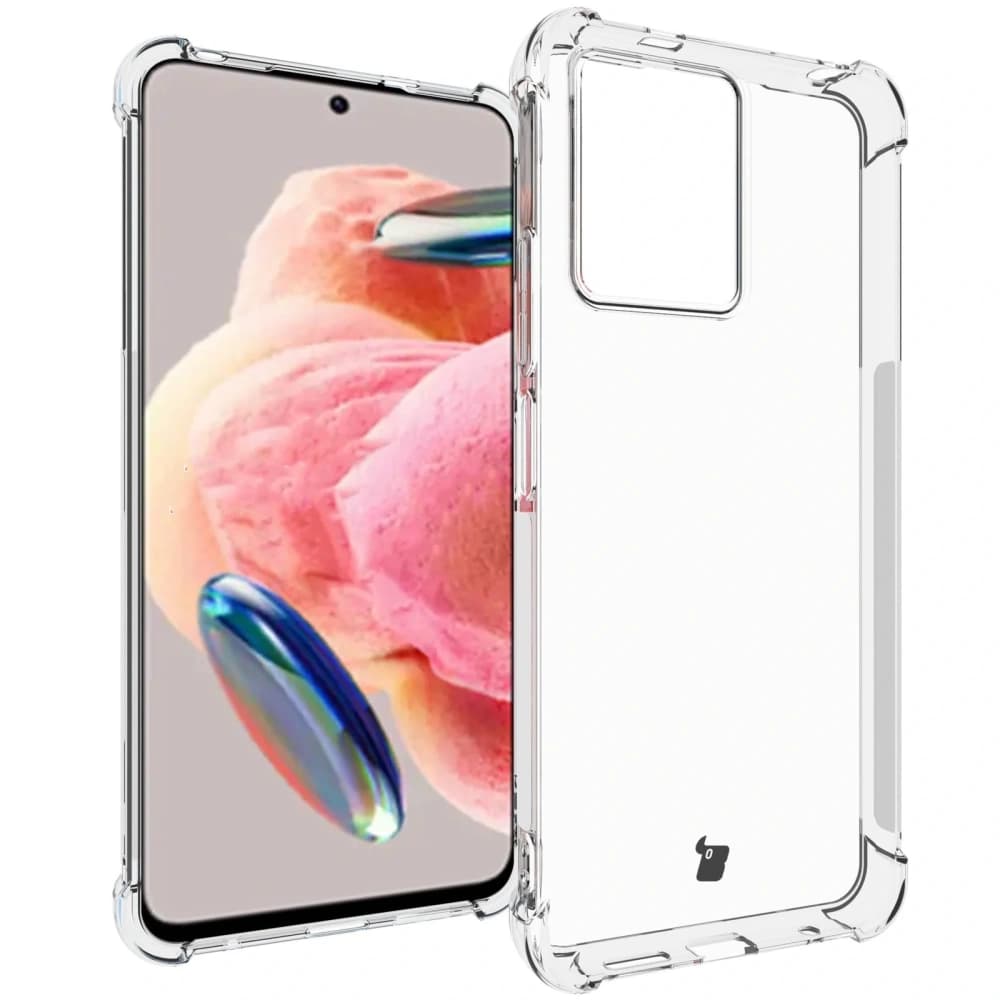 Bizon Case Clear Pack case + 2x screen glass + lens glass Xiaomi Redmi Note 12 4G clear - 3