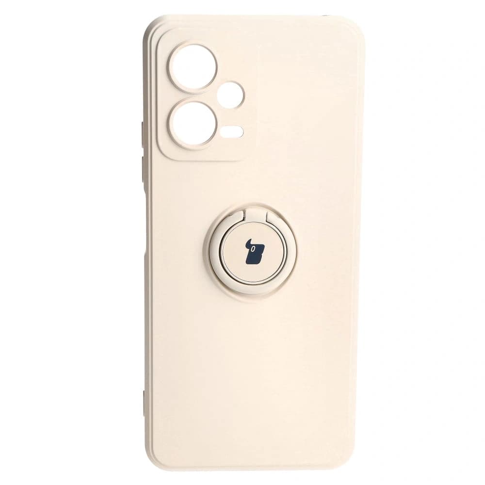 Bizon Case inel din silicon Sq Xiaomi Redmi Note 12 5G/Poco X5 bej - 2