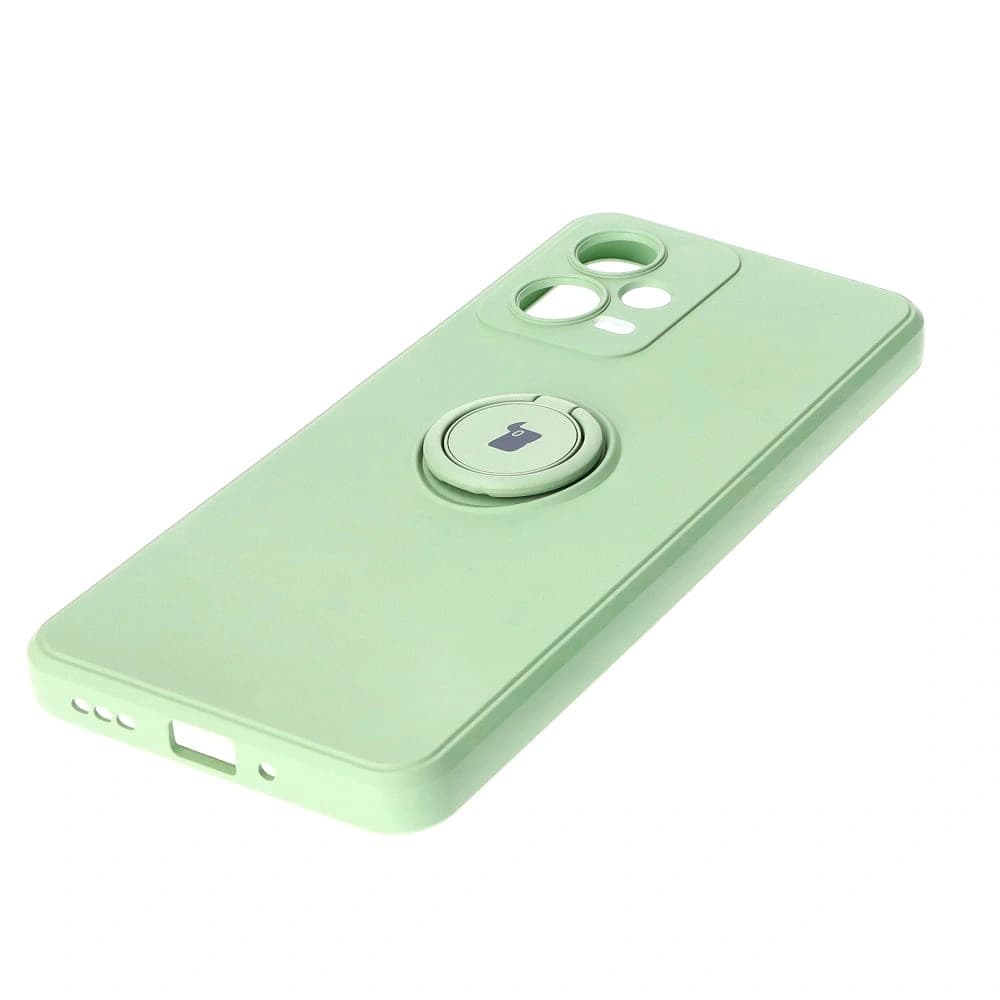 Bizon Case Silicone Ring Sq Xiaomi Redmi Note 12 5G/Poco X5 light green - 3