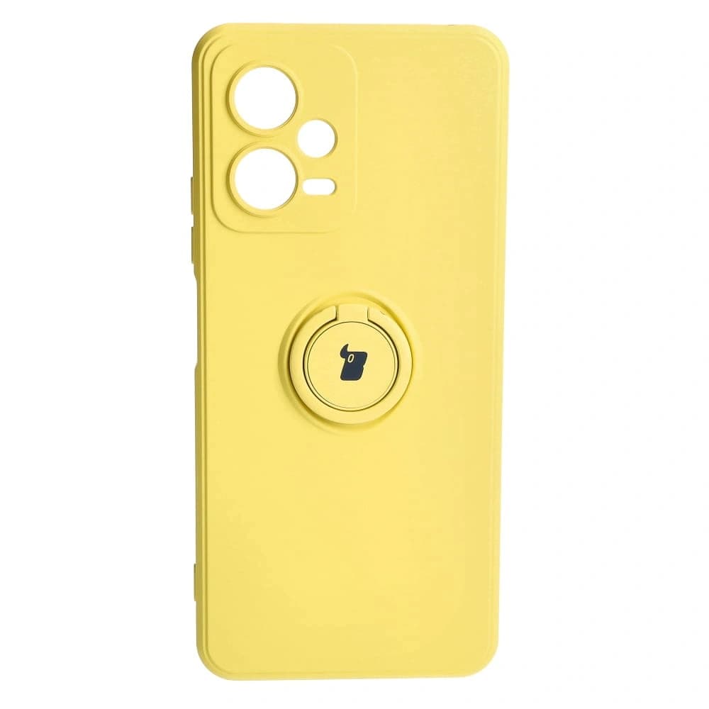 Bizon Case Silicone Ring Sq Xiaomi Redmi Note 12 5G/Poco X5 yellow - 2