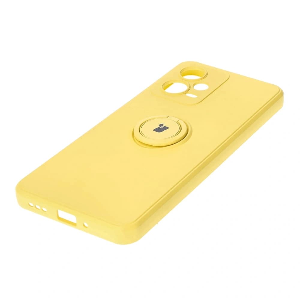 Bizon Case Silicone Ring Sq Xiaomi Redmi Note 12 5G/Poco X5 yellow - 3